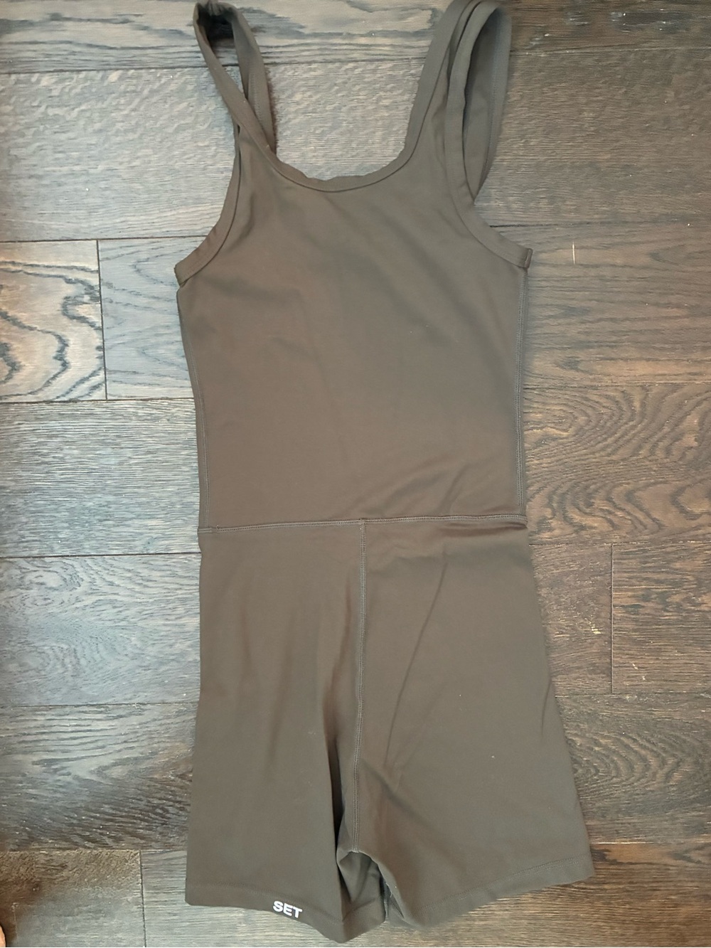 SET Active Brown Tank Romper - Picture 3 of 3